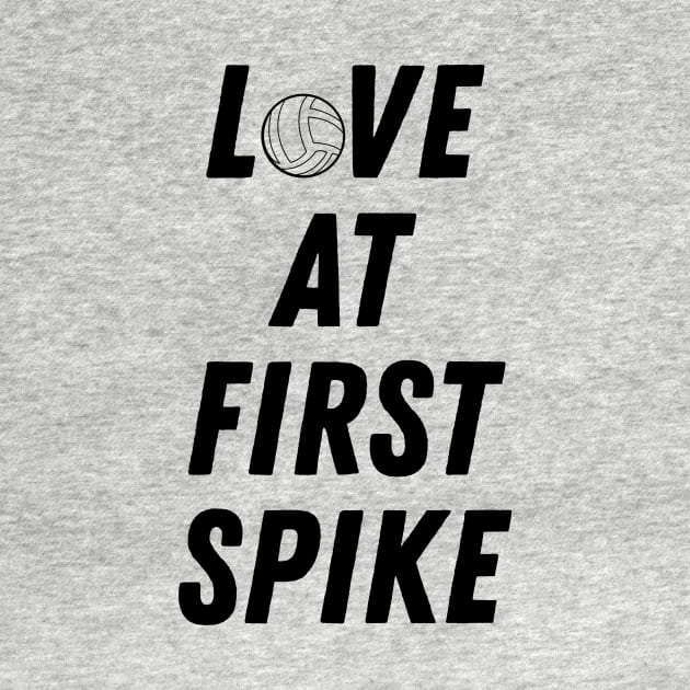 Love at First Spike Volleyball Design by JosephDamon